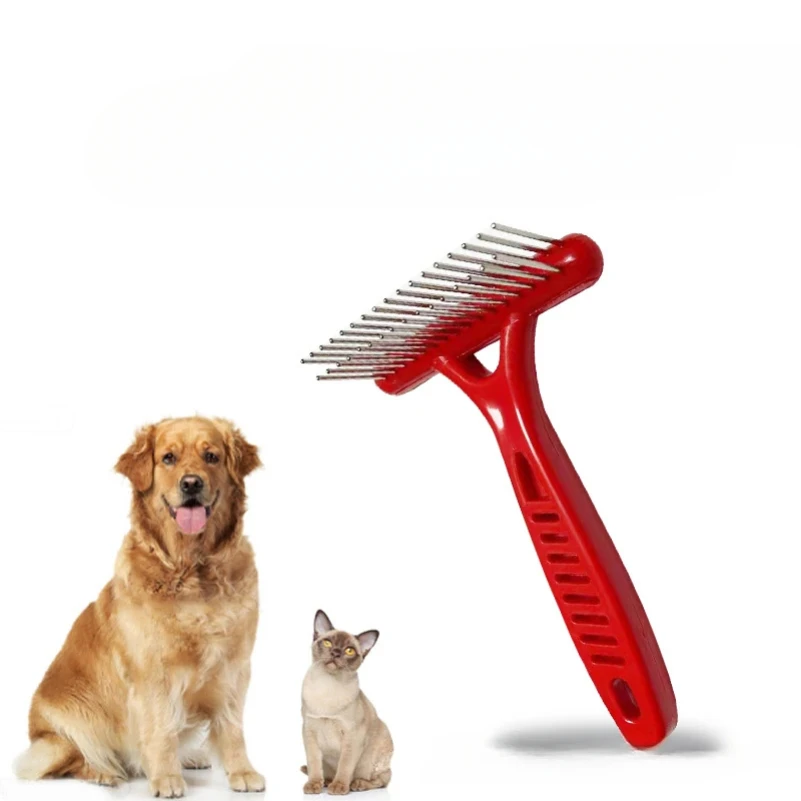 

Pet Dog Brush Short Long Thick Hair Fur Shedding Remove Cat Groom Smooth Rake Brush Pet Dog Comb Brush Cleaning Tool