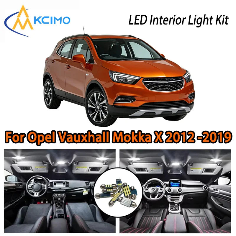 

KCIMO для Opel Vauxhall Mokka X 2012-2019 комплект интерьера премиум-класса со светодиодной подсветкой - 2 цвета, быстрая установка, долговечный