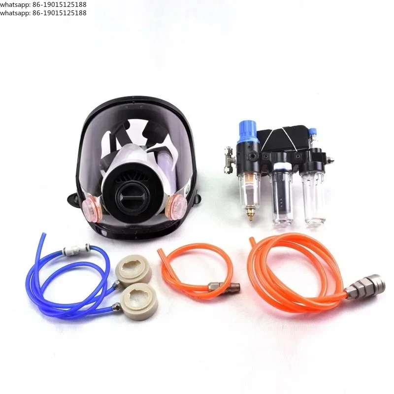 Hot Three-In-One Function Supplied Air Fed Industry Respirator System 6800 Full Face Gas Mask Respirator