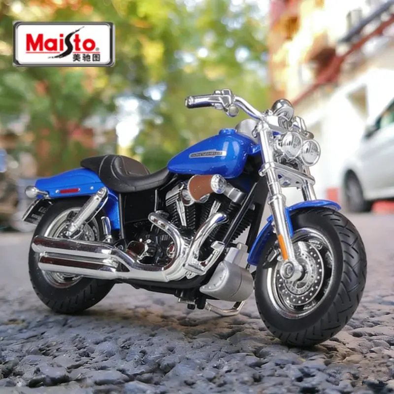 

Maisto 1:18 Harley 2009, FXDFSE CVO Fat Bob, модель спортивного мотоцикла из сплава, металлическая уличная модель мотоцикла, имитация детских игрушек, подарок
