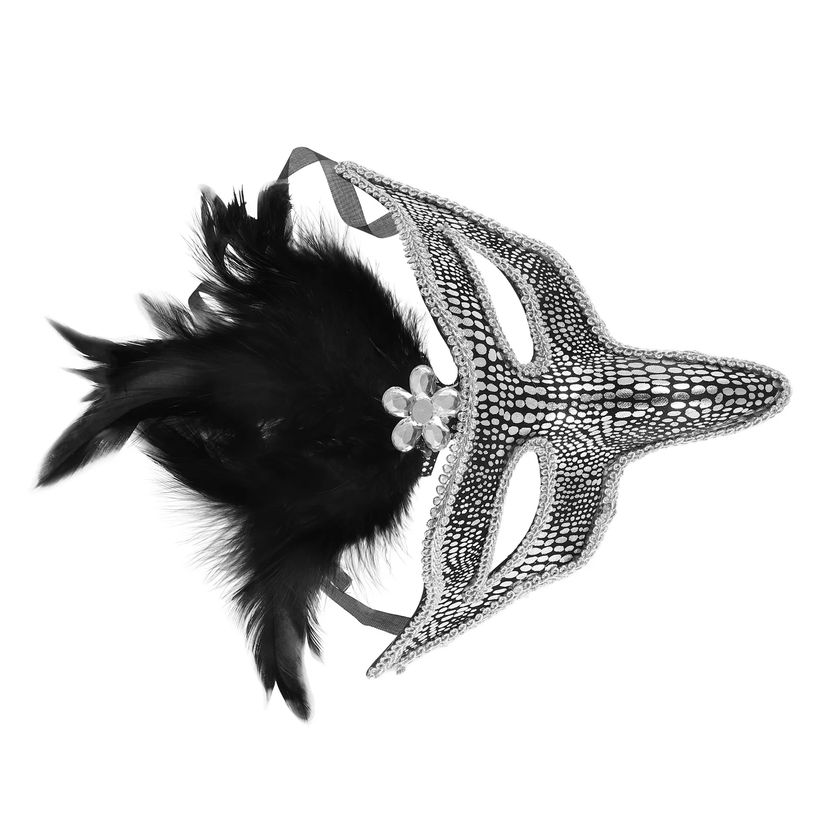 

Feathered Masquerade Pvc Edging Eagle Bird Cosplay Venetian Halloween Party Dance Ball Costume Mardi Gras Animal Face Mask For