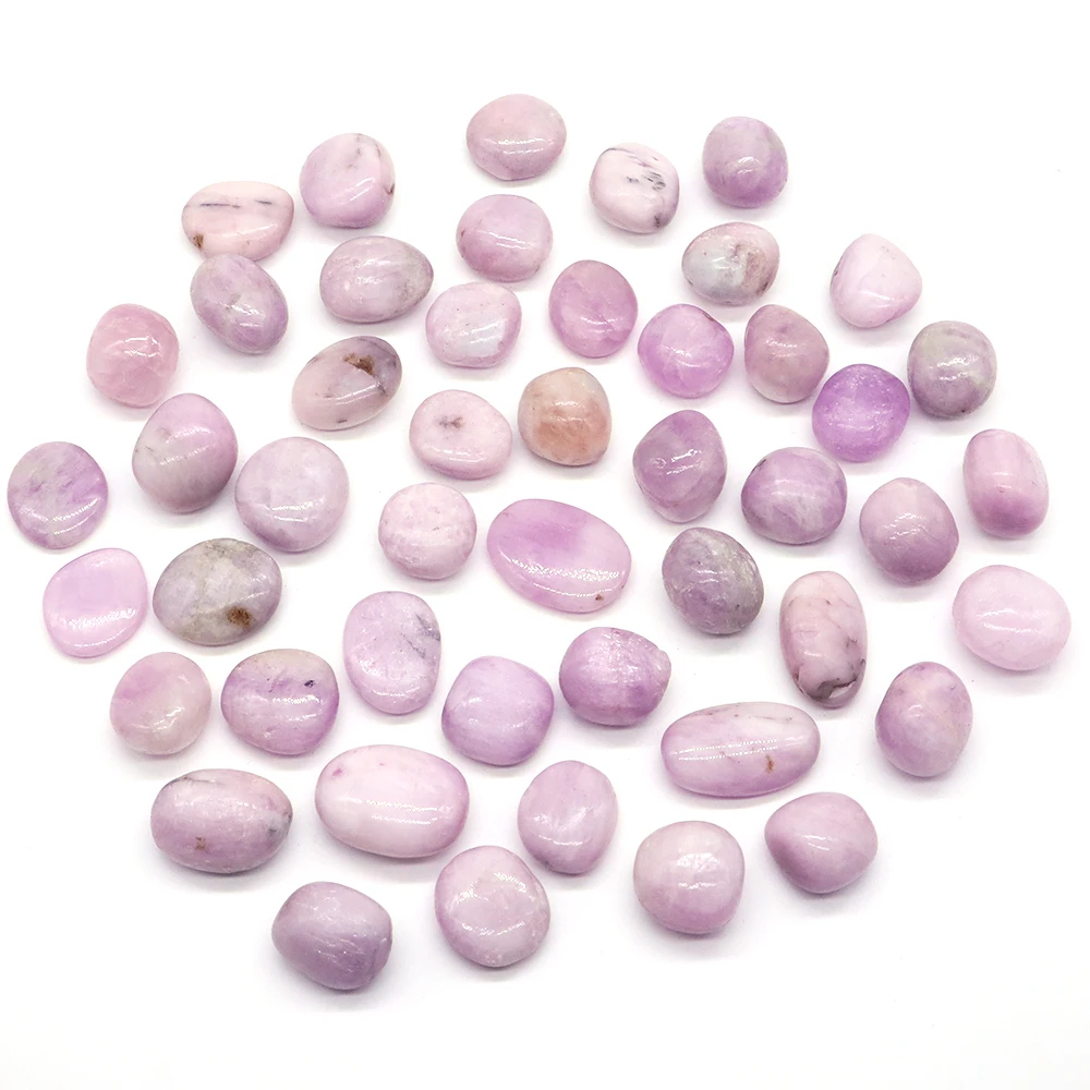 Natural Kunzite Tumbled Stone Bulk Ore Healing Crystals Quartz Energy Mineral Gemstone Tank Aquarium Garden Home Decoration Gift