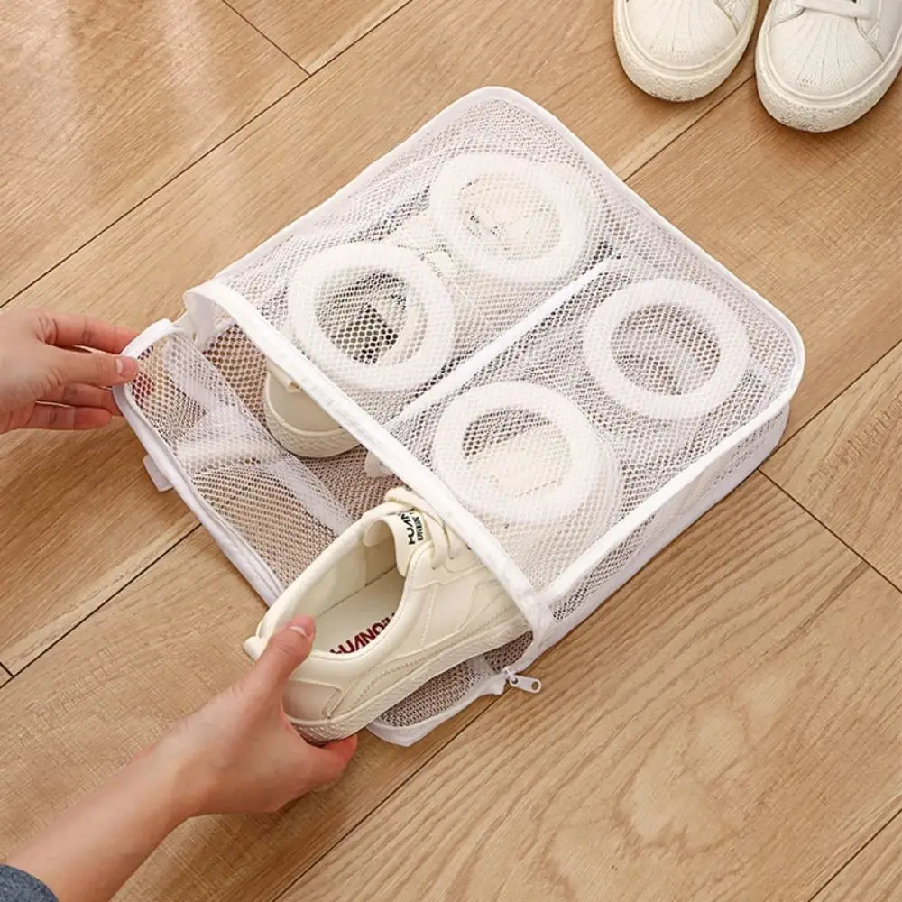 Mesh Laundry Bag Washing Machine Shoes Bag Travel Storage Bags Portable Anti-deformation Protective Clothes Organizer