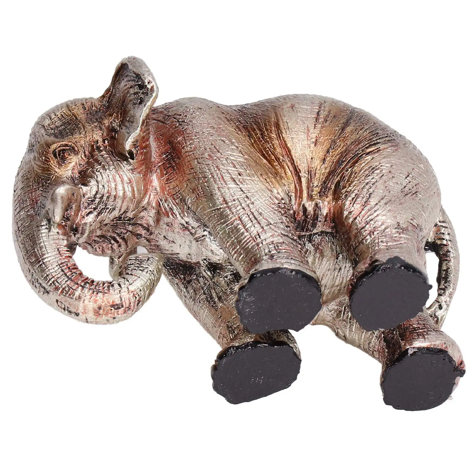 Elephant Statue Synthetic Resin Retro Style Exquisite Workmanship Elegant Cute Elephant Decoration Figurine