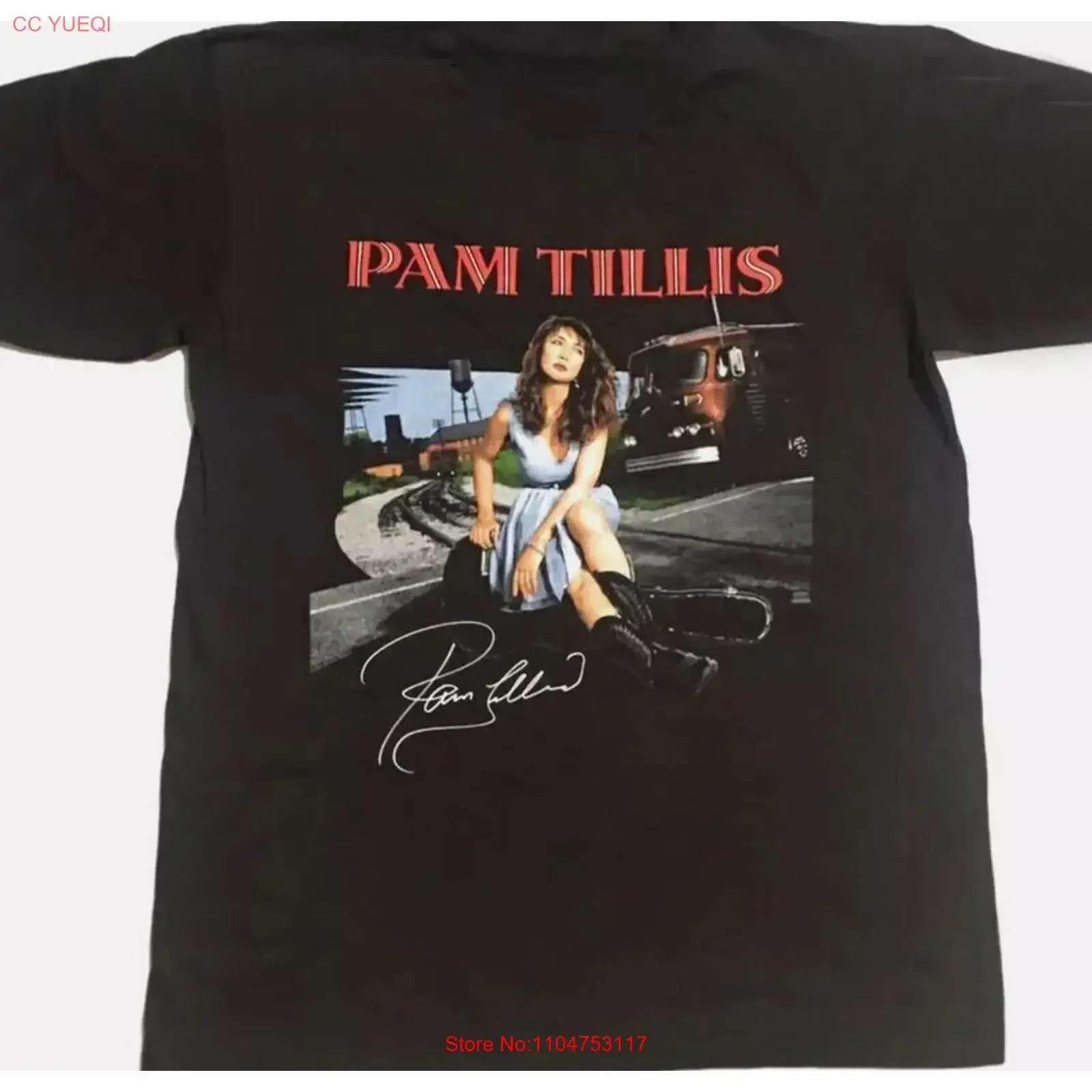Pam Tillis  Cotton Black T Shirt S 3XL vintage Washed Breathable designer clothes Soft Unisex Versatile Casual streetwear