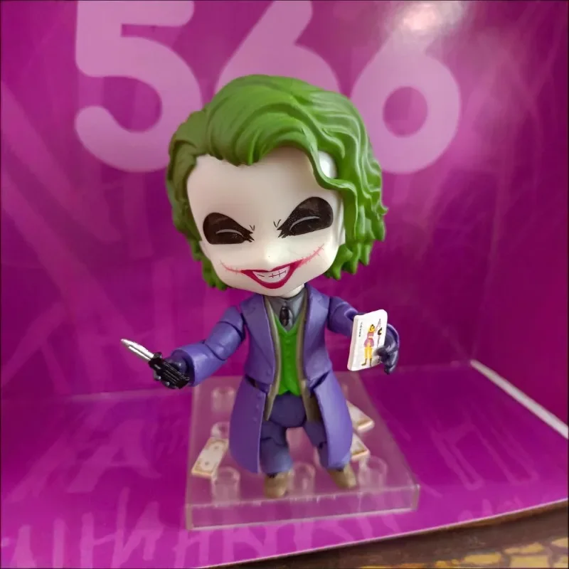 

Batman Dark Knight 10cm Q version Nendoroid 566# Joker JOKER movable face-changing figure model ornament Christmas gift