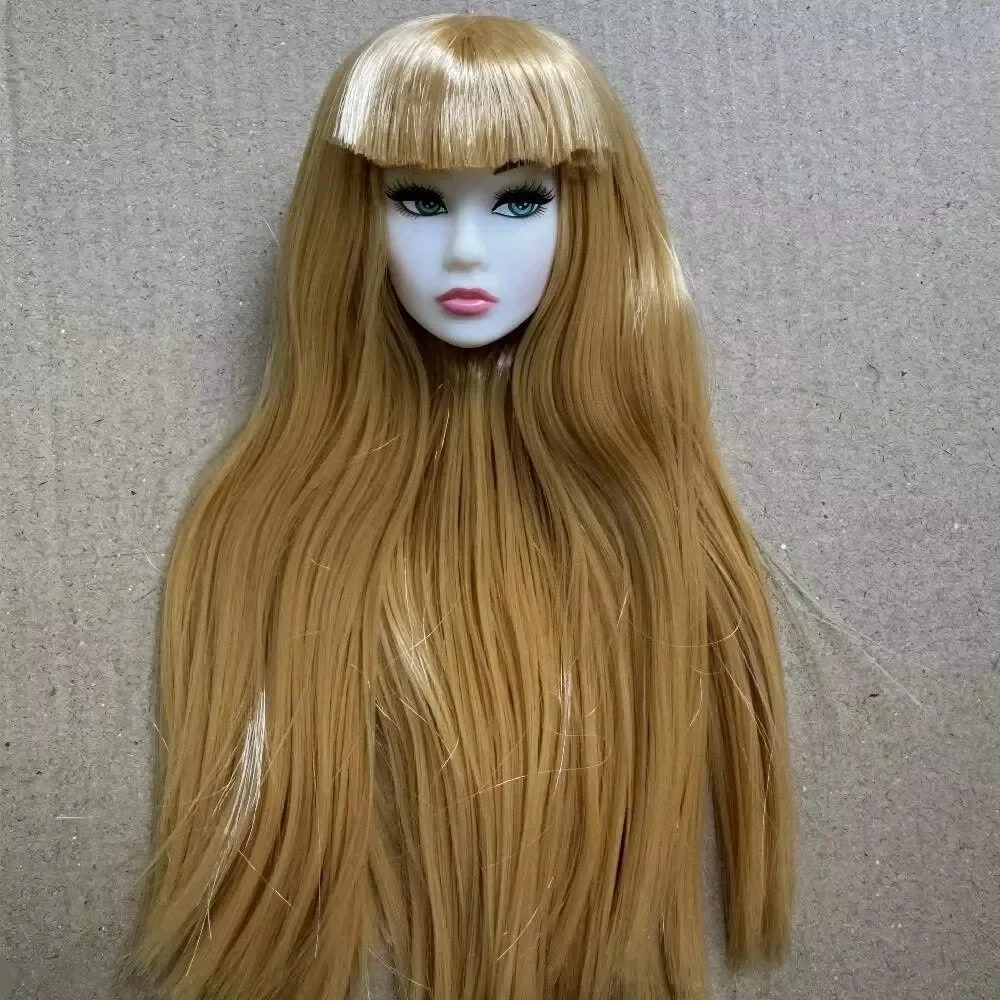 Vintage European Face Doll Head White Beige Dark Brown Skin Tone Fashion Doll Head Practice Make Up DIY Toy Parts Kids Gifts