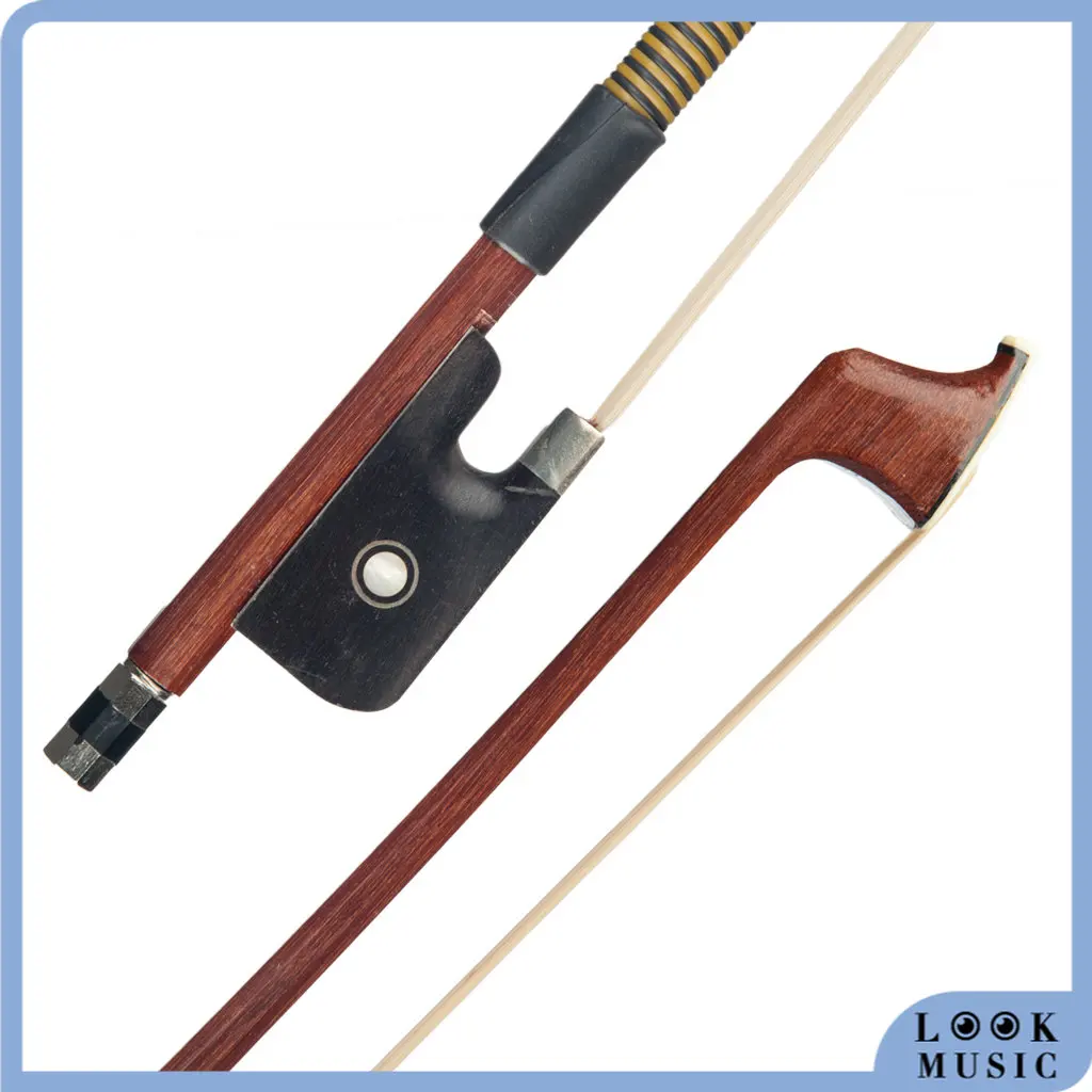 

LOOK Brazilwood Bow 4/4 Full Size Cello Bow Octagonal Stick Ebony Frog Paris Eye Inlay Natural Horsehair Well Balance