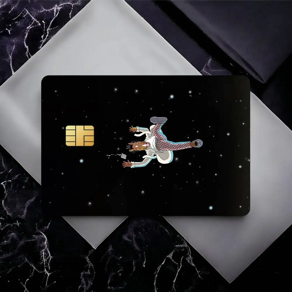 Cartoon B-BoJack Horseman Credit Card Skin Stickers for Bank Card Bus Metro Card Sticker Waterproof Gift