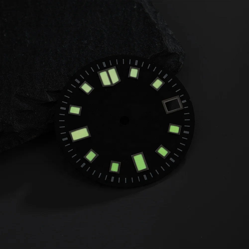 Mod 28.5mm C3 luminous SKX6105 Tuna 007 Turtle Watch Dial Fit For NH35/36 7s26 4r35 Automatic Movement