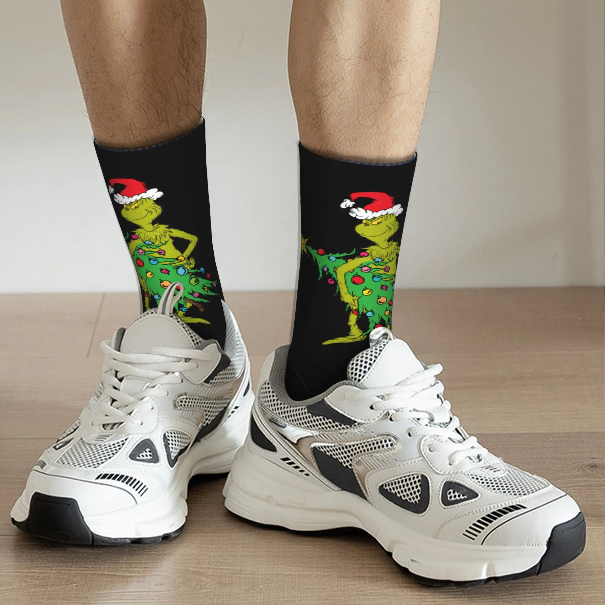 عيد الميلاد-S-الأخضر-S-مجدب الجوارب الرجال النساء الجوارب الموضة Harajuku الربيع الصيف الخريف الشتاء الأوسط جوارب أنبوبية هدية