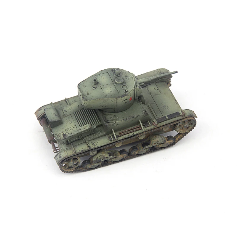 

Die cast T-26 light tank alloy plastic ratio 1:72 model toy gift collection simulation display decoration