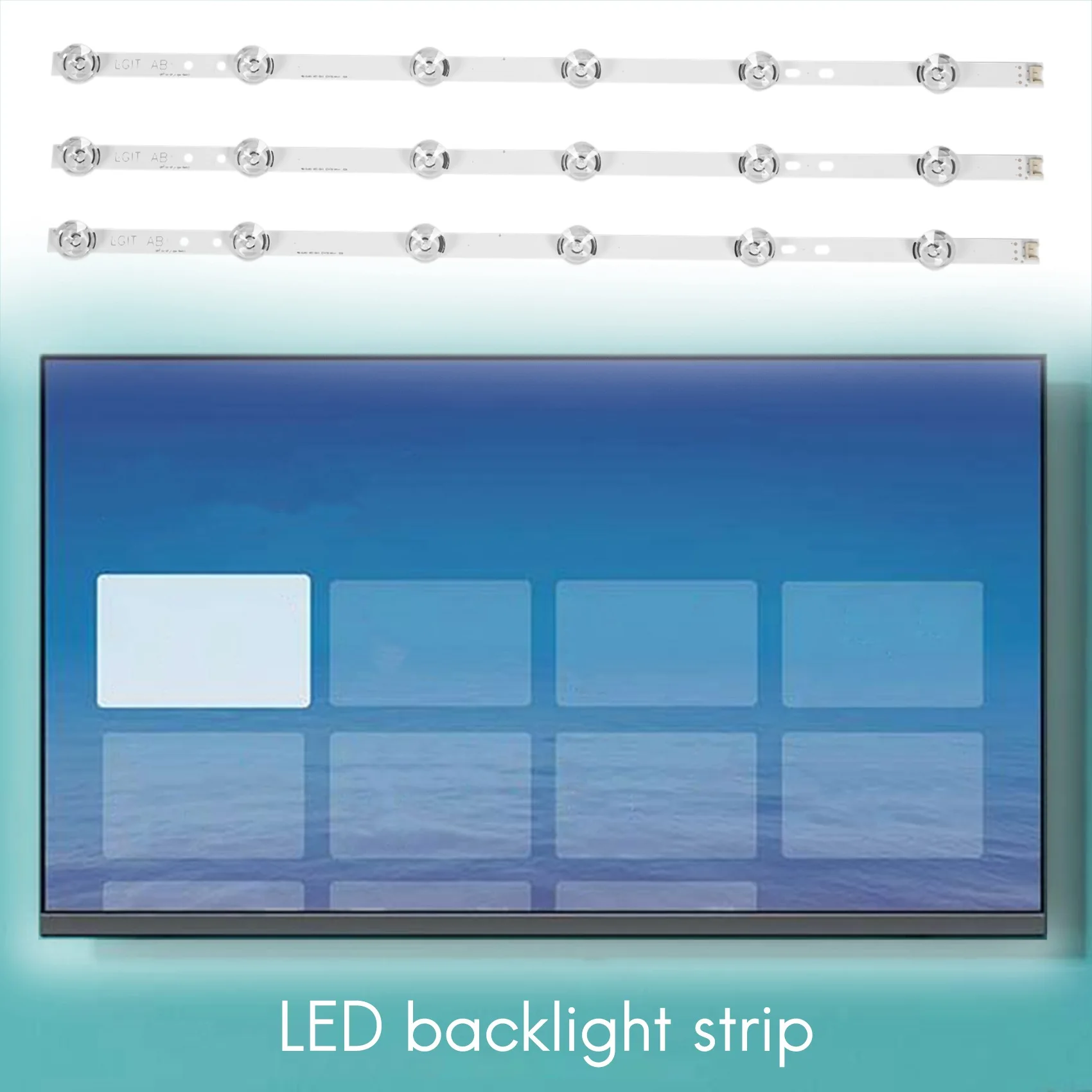 ABZW Led Backlight Strip 6Lamp For  32 Inch Tv Innotek Drt 3.0 32 Inch -A/B 32Mb25vq 6916L-1974A 6916L-1981A 32Lb5820 32Lf580v