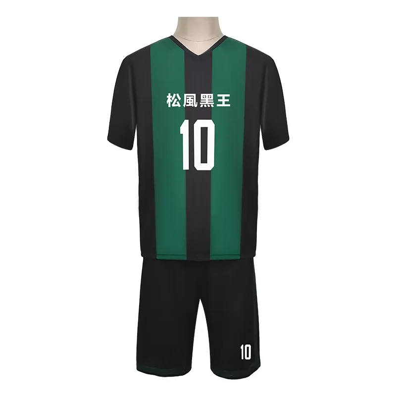 Anime azul bloqueioyosuke cosplay trajes camisa de futebol kira ryosuke uniforme de futebol topos shorts traje de festa de halloween