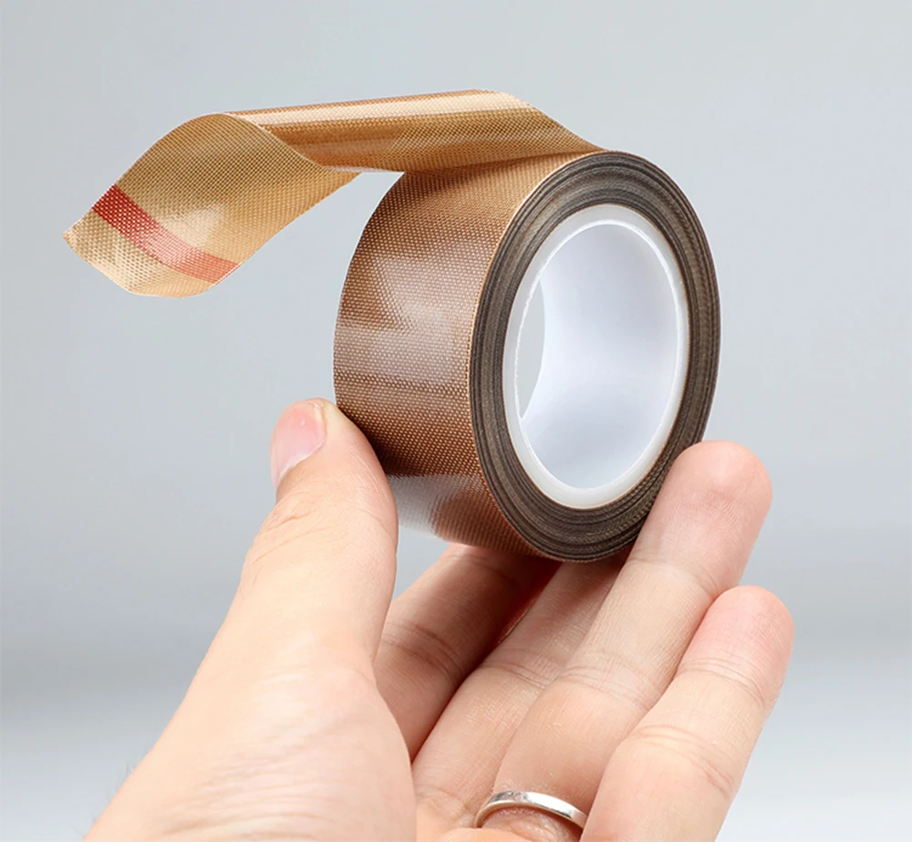 0.13/0.18mm 300 Degree High Temperature Resistance Adhesive Tape Cloth Heat Insulation Sealing Machine PTFE Tape