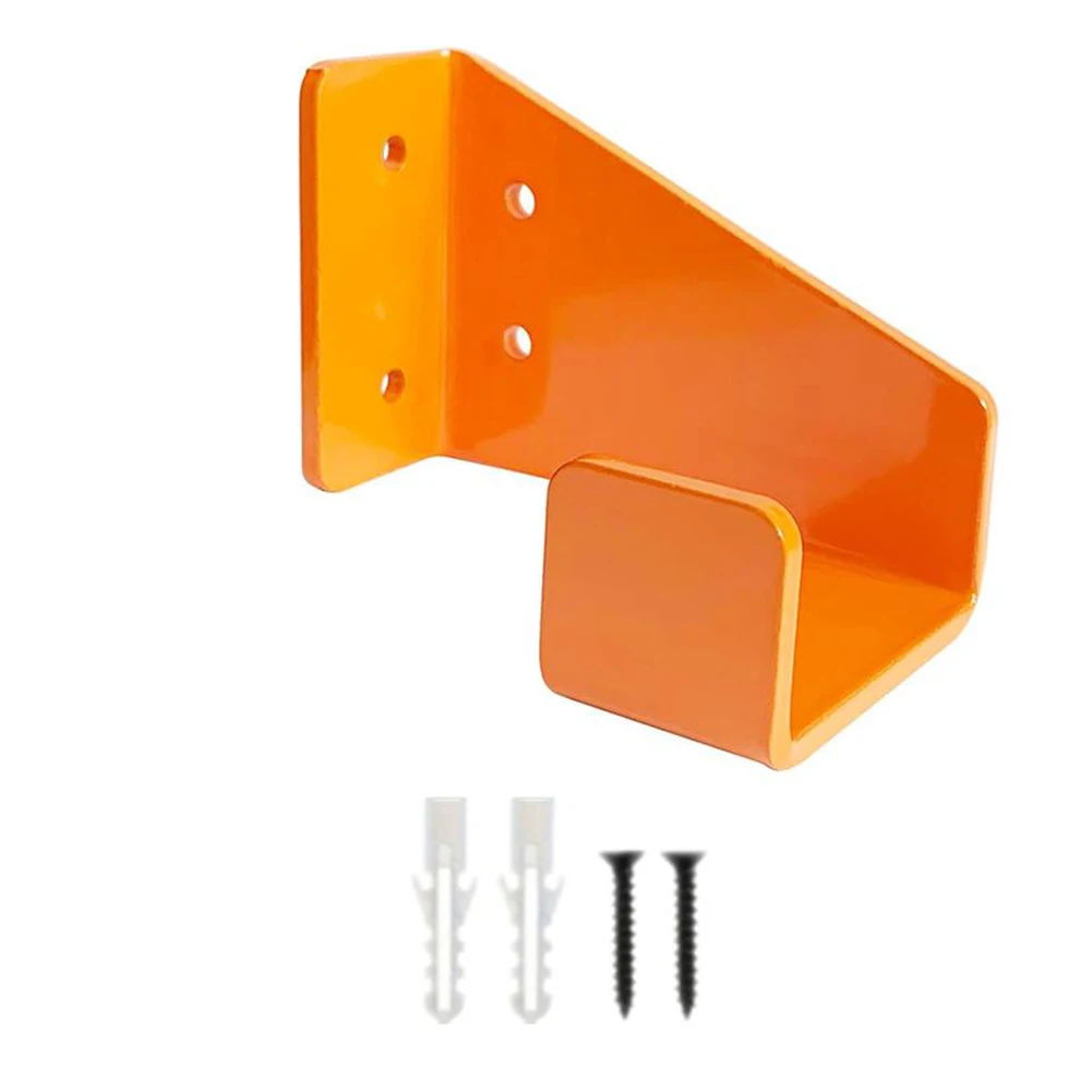 Chainsaw Wall Mount Rack For Heavy-Duty Storage In Garden Or Workshop – Metal Hook, Black Or Orange