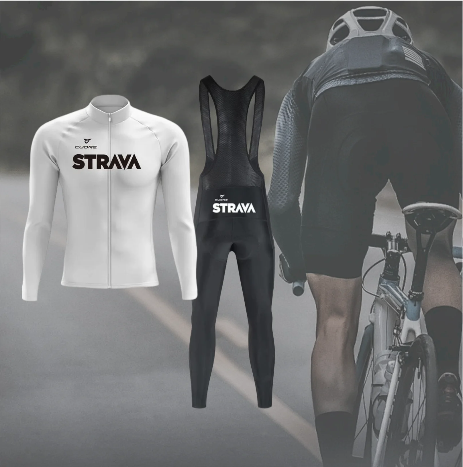 STRAVA Autumn Bike Apparel Men's Breathable Quick Dry Jacket Riding High Quality Custom Road Bike MTB Men's Cycling Jacket