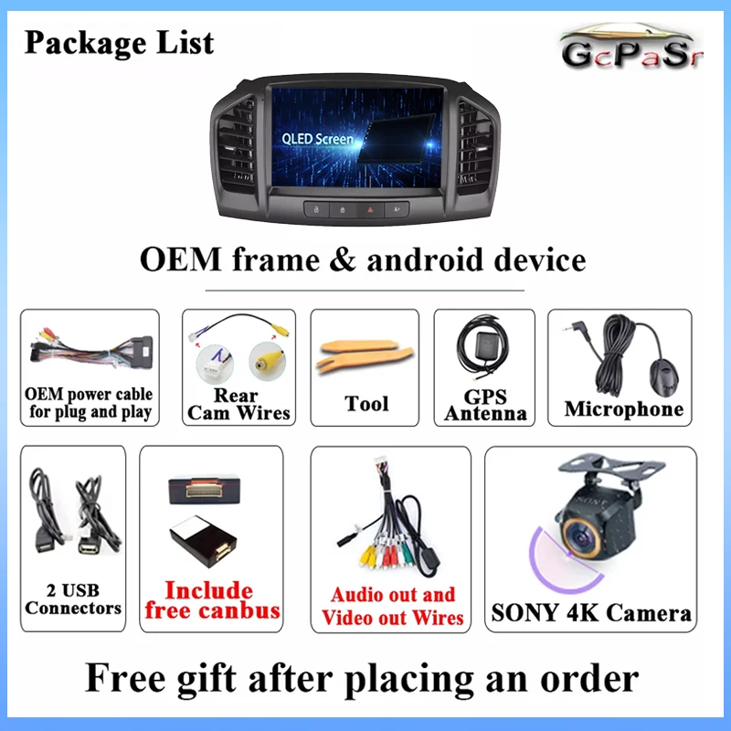 Car Radio Carplay Android 15 For Opel Insignia 2008 - 2012 For Buick Regal 2009 - 2013 Navigation GPS Stereo 4G Wifi No 2din DVD - view 6