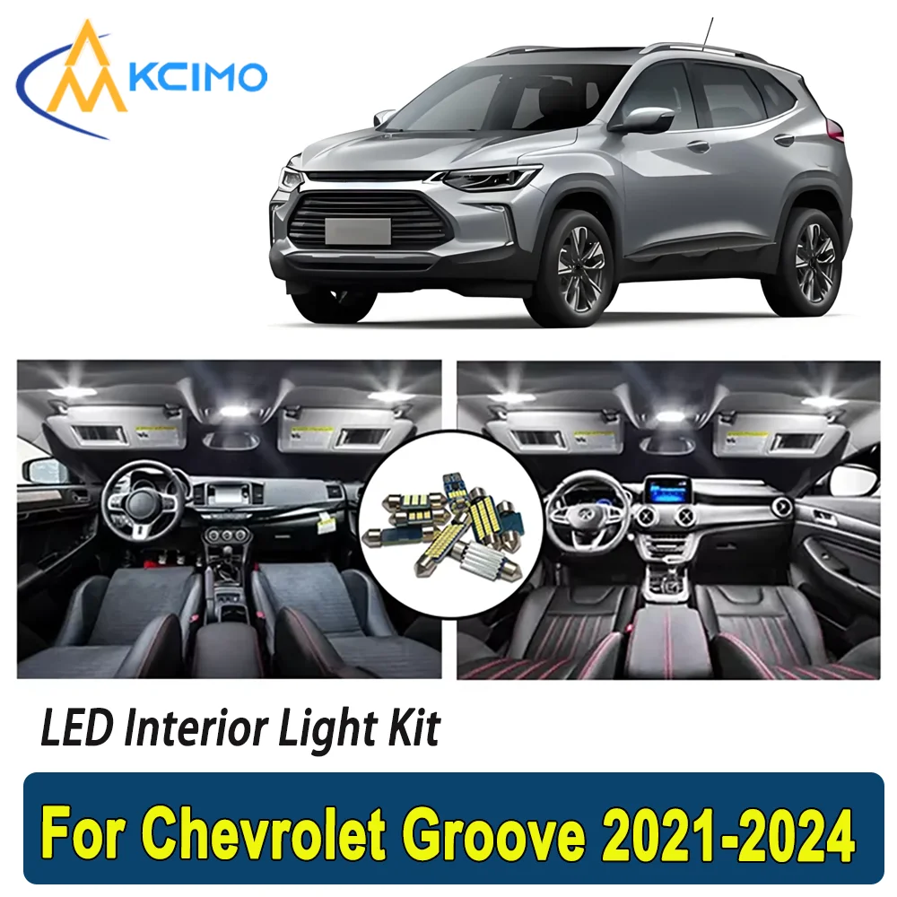 

Kcimo LED For Chevrolet Groove 2021 2022 2023 2024 Premium Bright LED Interior Dome Map Trunk Light Kit Car Led Lamps Canbus Car