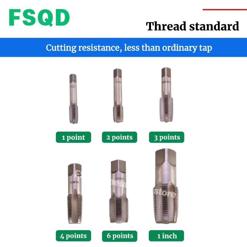 1PC Screw Thread Restorer 1 points 2 points 3 points  4 points  6 points 1 inch Thread Repair Tool