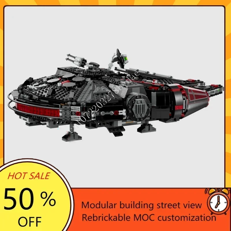 1579PCS Dark Falcon Modular MOC Custom Puzzle Creative Street View Holiday Architecture Model DIY Assembly Educational Toy Gift
