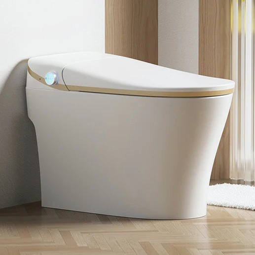 

sk-Modern Simple S-Trap Di Support Smart Toilet Intelligent Fully Automatic Electric Rimless Floor Pan Remote Control Advanced#