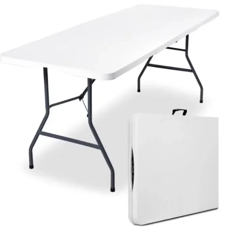 Portable Outdoor Folding Table Set Plastic Garden Dining Furniture Lightweight Camping Picnic Table and Chairs for Patio Yard