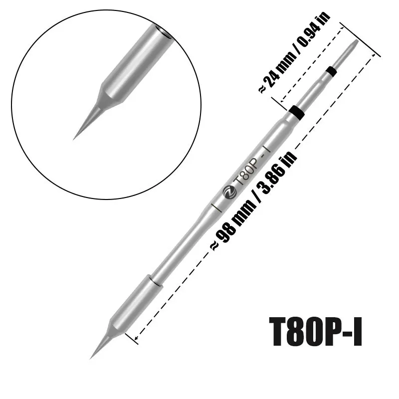 Imagem -05 - Alientek-estação de Ferro de Solda T80 T80p Ponta de Imprensa Original C210 C245 Pontas Ferramentas de Equipamentos de Solda Cautin Kits de Estampagem Hs02