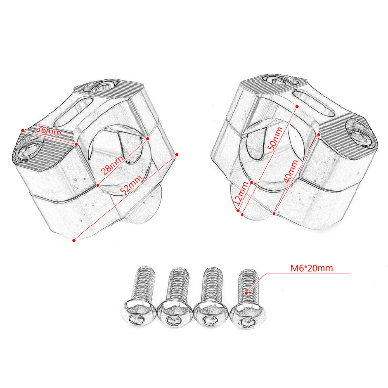 Motorrad Hahn Druck code hochfeste Aluminium legierung 28mm Reduzier stück Lenker Luftdruck Code Modifikation Zubehör