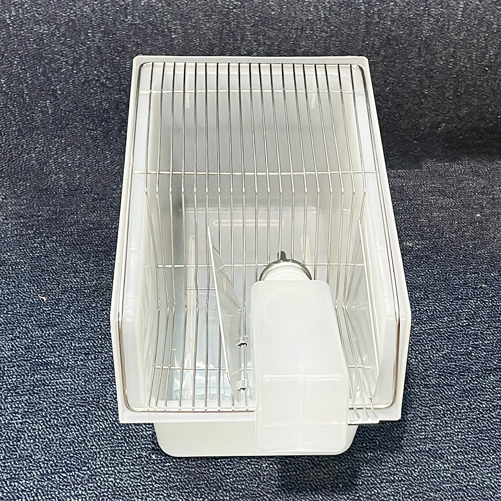 1Pcs/2pcs Rat Mouse Rodent Feeding Cage M1 Type For Breeding Laboratory 4-5PCS Capacity With SS 304 Mesh And Feeding Bottle