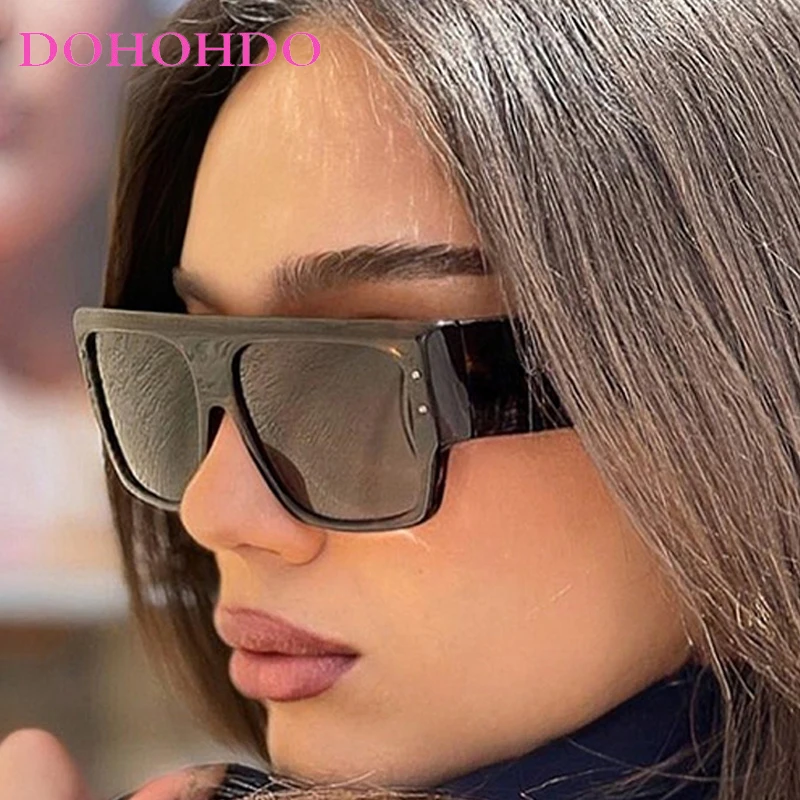 

Vintage Luxury Designer Oversized Square Punk Sunglasses Women Outdoor Sports Cycling Goggles Unisex Gafas De Sol Mujer UV400