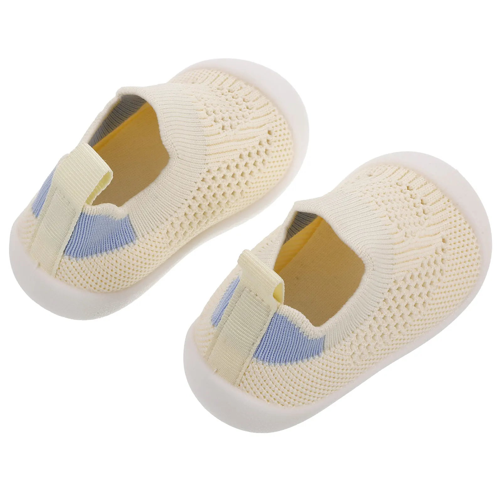 

Toddler Sneakers Baby Shoes Boys Girls Breathable Mesh First Walking Slip-on Lightweight Tennis Shoes Autumn Spring Grey