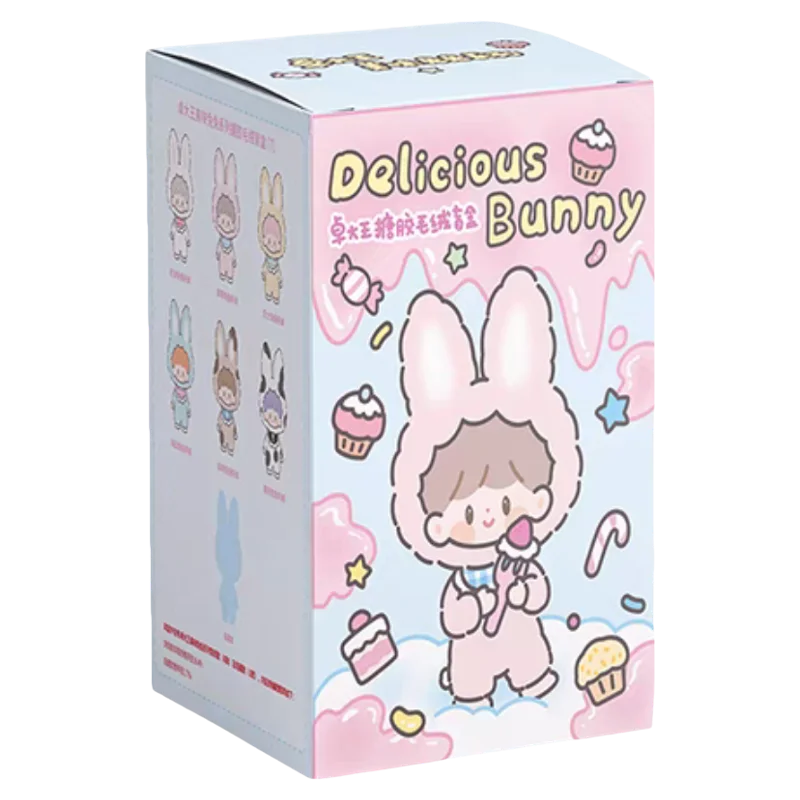 ตุ๊กตาไวนิลซีรีส์กระต่ายแสนอร่อย จู๋ต๋า หวัง ของขวัญวันเกิดสุดน่ารักสำหรับเด็กผู้หญิง ของเล่นกล่องสุ่มสุดฮิต