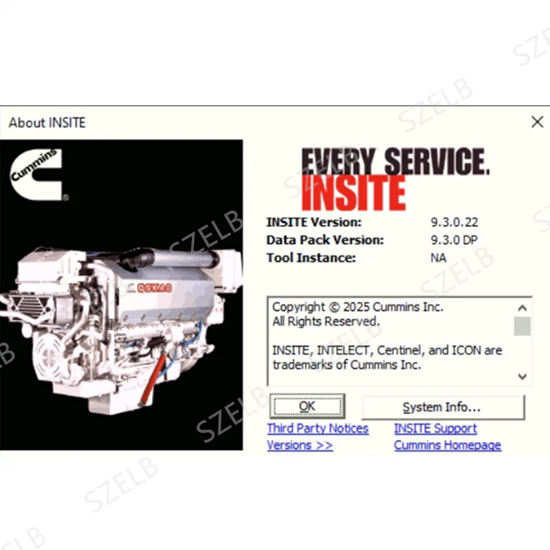 Cummins Insite 9.3 PRO Fault Code Reading Calibration ECM Programming Parameter HGWU for CMS Electronic Service Diagnostic