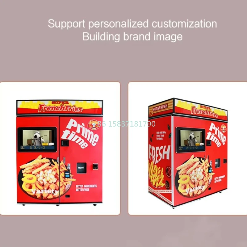 Amplamente aplicação máquina de venda automática de batatas fritas portátil máquina de batatas fritas batatas fritas máquina de venda automática para israel