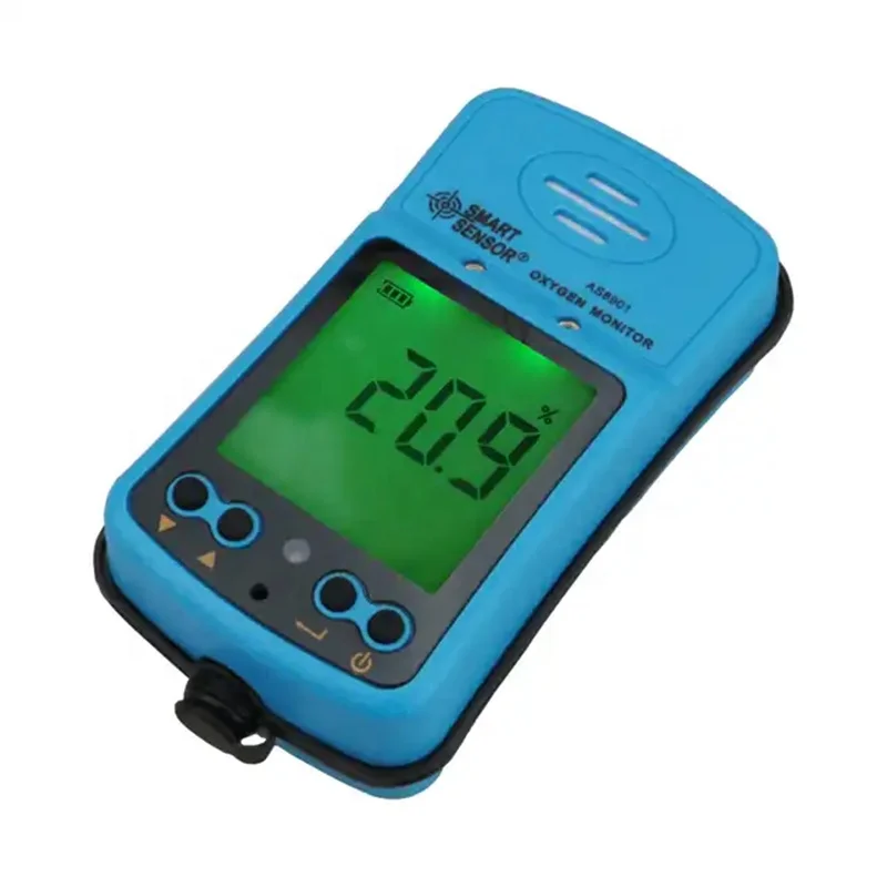 Smart Sensor AS8901 Portable Digital Oxygen Analyzer Riot Control Oxygen Gas Analyzer O2 Gas Tester Monitor Oxygen Leak Location