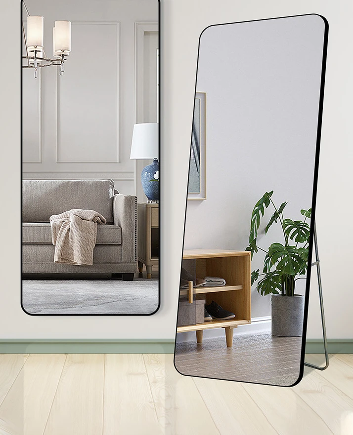 Home dressing mirror, floor to ceiling Instagram style full body mirror, bedroom fitting mirror, wall mounted large mirror