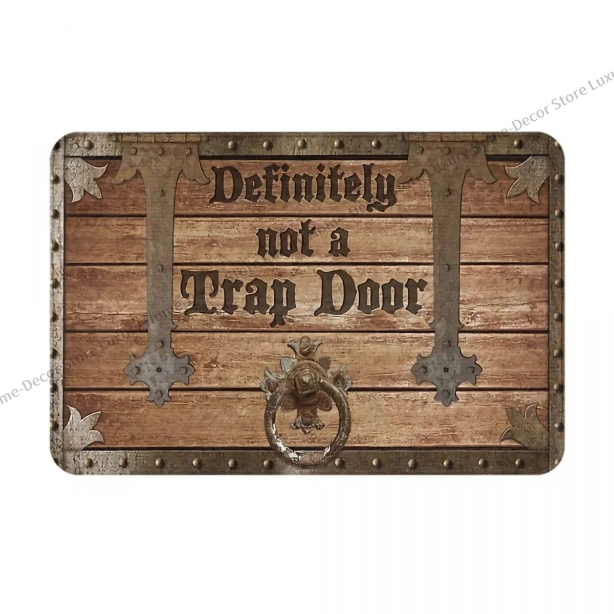 Dnd Bathroom Mat Definitely Not A Trap Door Doormat Flannel Carpet Balcony Rug Home Decor