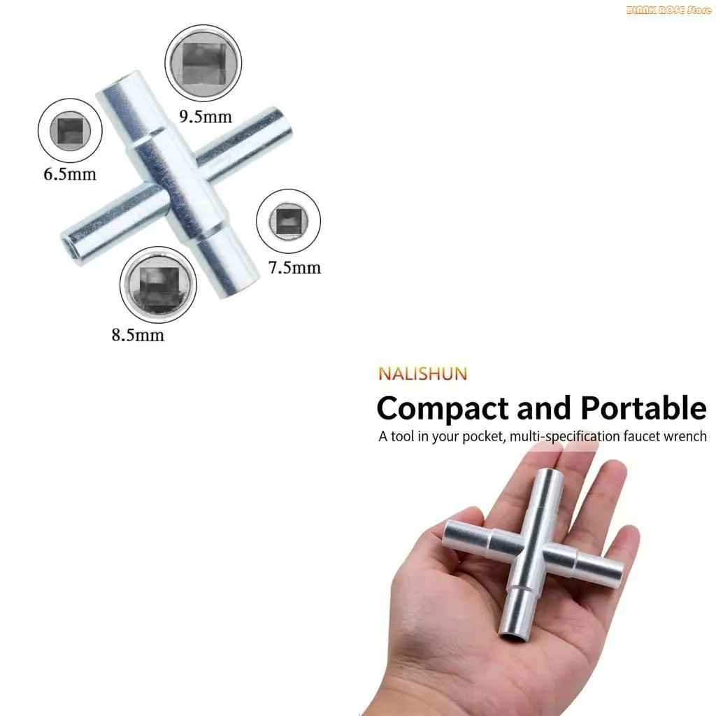 K1AE Standard 4 Size Carbon Steel Faucet Repair Wrench Faucet Wrench Designs For Tightening And Loosening Various Tap Nut