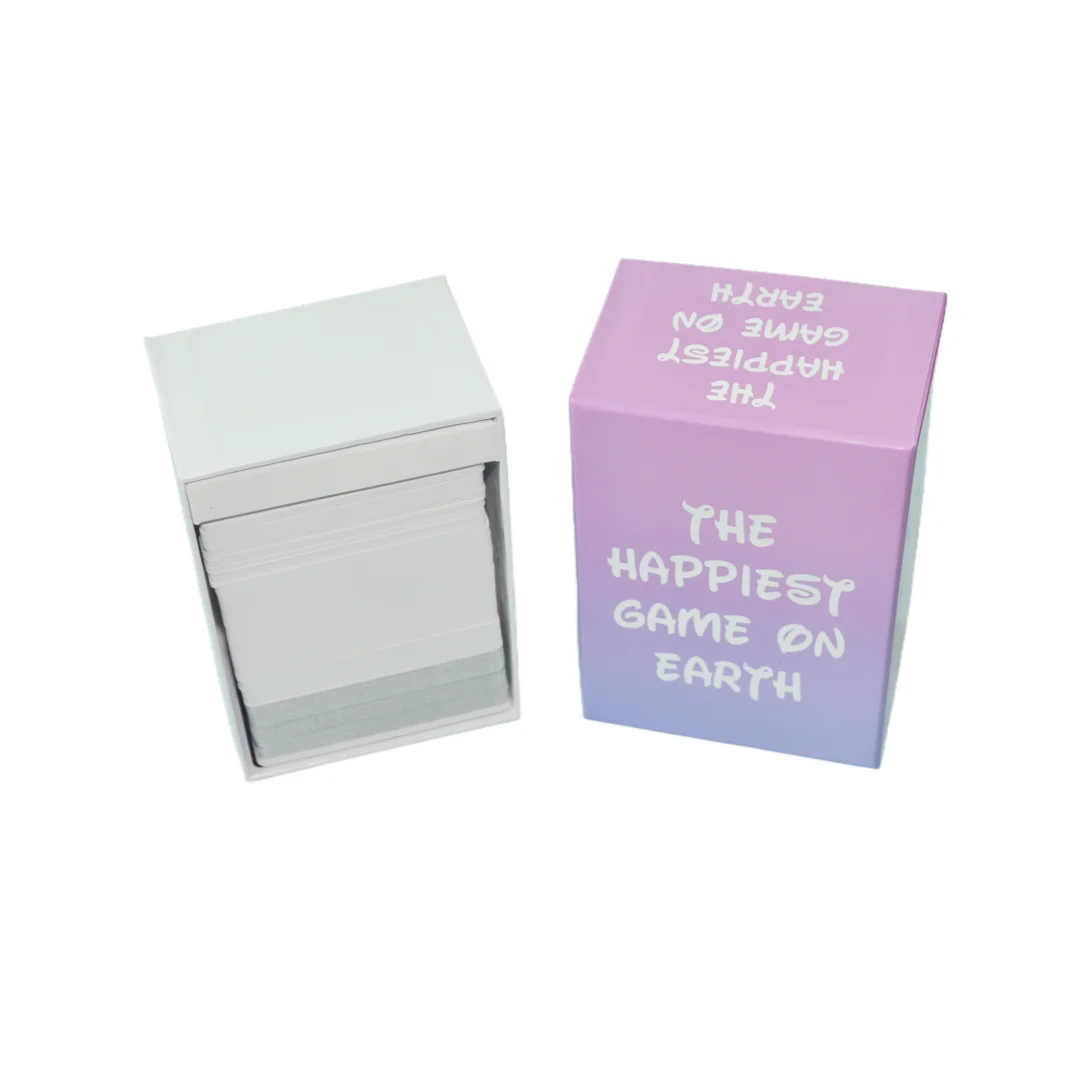 《Le jeu le plus heureux sur Terre》 Jeu de société version anglaise, Jeux de soirée pour la nuit des jeux, Jeu de cartes, Jeu interactif, Convient comme cadeau, Convient pour Halloween, Noël