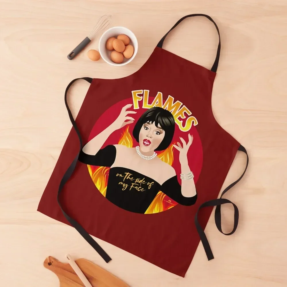 

Flames Apron innovative kitchen and home items Waterproof women Men kitchen Chef Accessories Apron