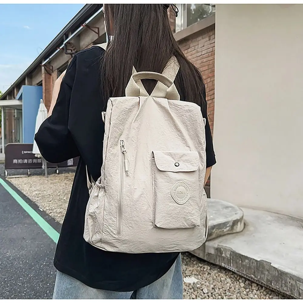 Minimalist Multicolor Backpack Multi-functional Nylon Travel Backpack Multi-pocket Large Capacity Crossbody Bag Unisex