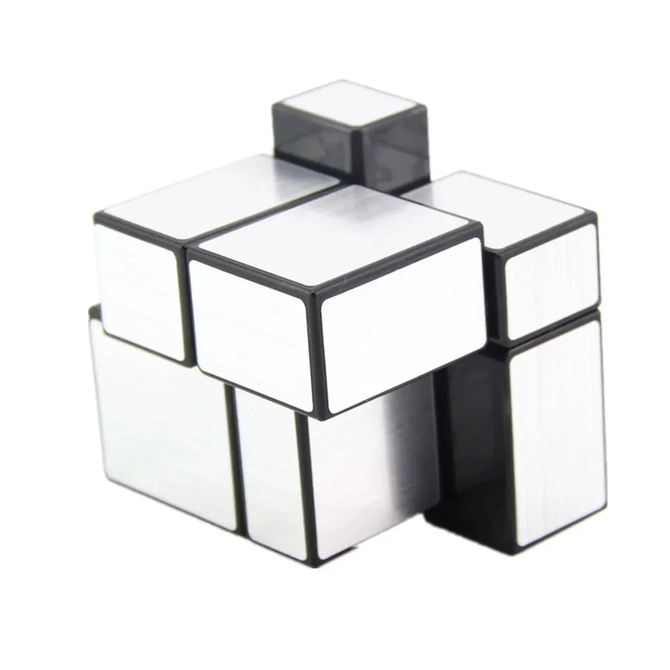 Shengshou 2x2x2 Magic Mirror Cube 5.7cm Speed Magic Puzzle Sengso Cube 2x2 Cubo Magico Sticker Learning Education Cubes For Kids