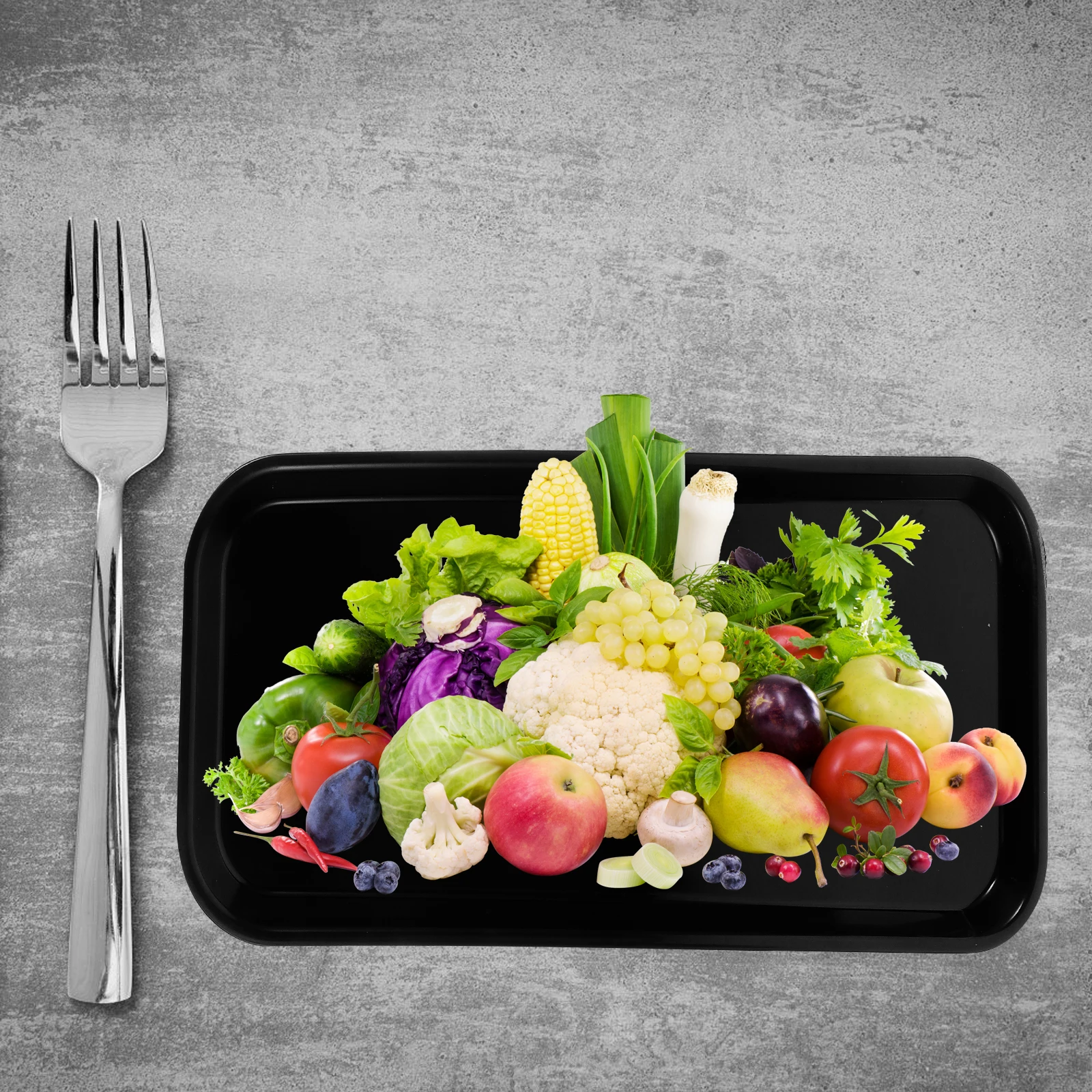 

2Pcs Decorative Bread Tray ABS Material Fruit Candy Biscuit Storage Plate Portable Snack Serving Dish Kitchen Gadget