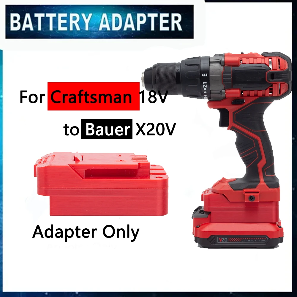 

Battery Convert Adapter For Craftsman V20 Li-ion Battery Series To Bauer 20V Drill Electric Drill Tools Accessories