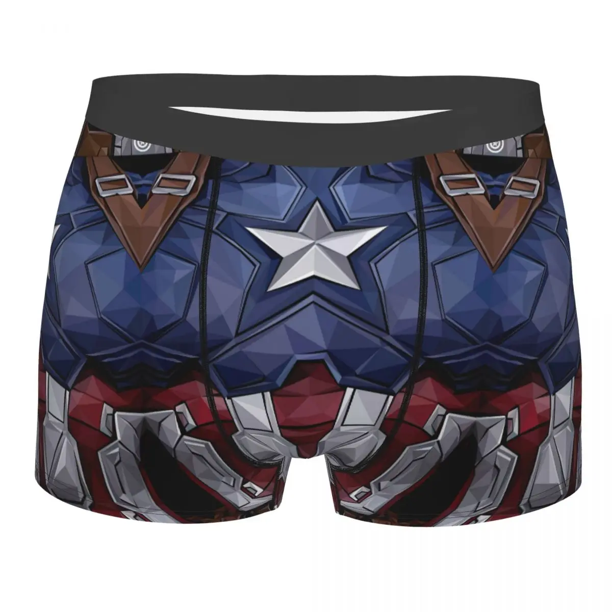 

Custom Captain America Underwear Male Printed Boxer Shorts Panties Briefs Breathable Underpants
