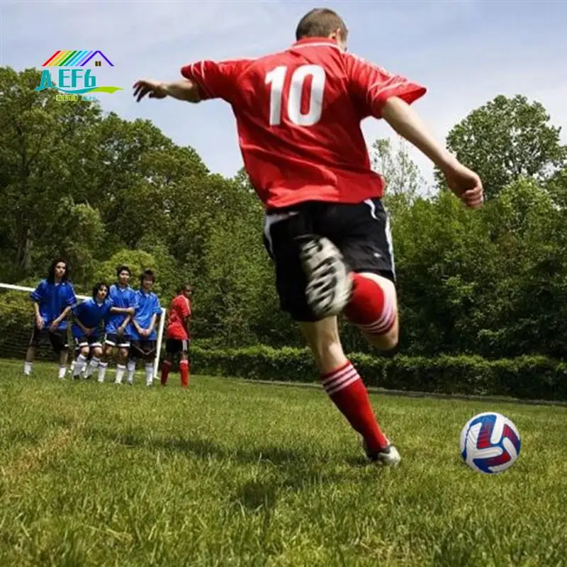 

AEF6-High Quality Soft PU Machine Outdoor Football Training Match Team Sports Size 5