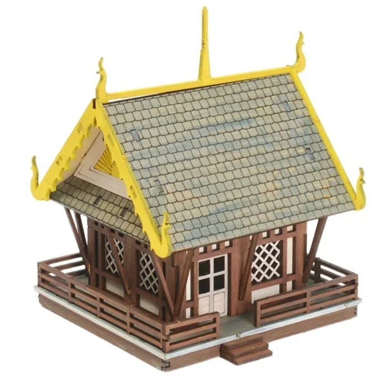 1/72 arquitetura do templo do sudeste asiático montar modelo de construção simulação cena decoração diy brinquedo artesanal