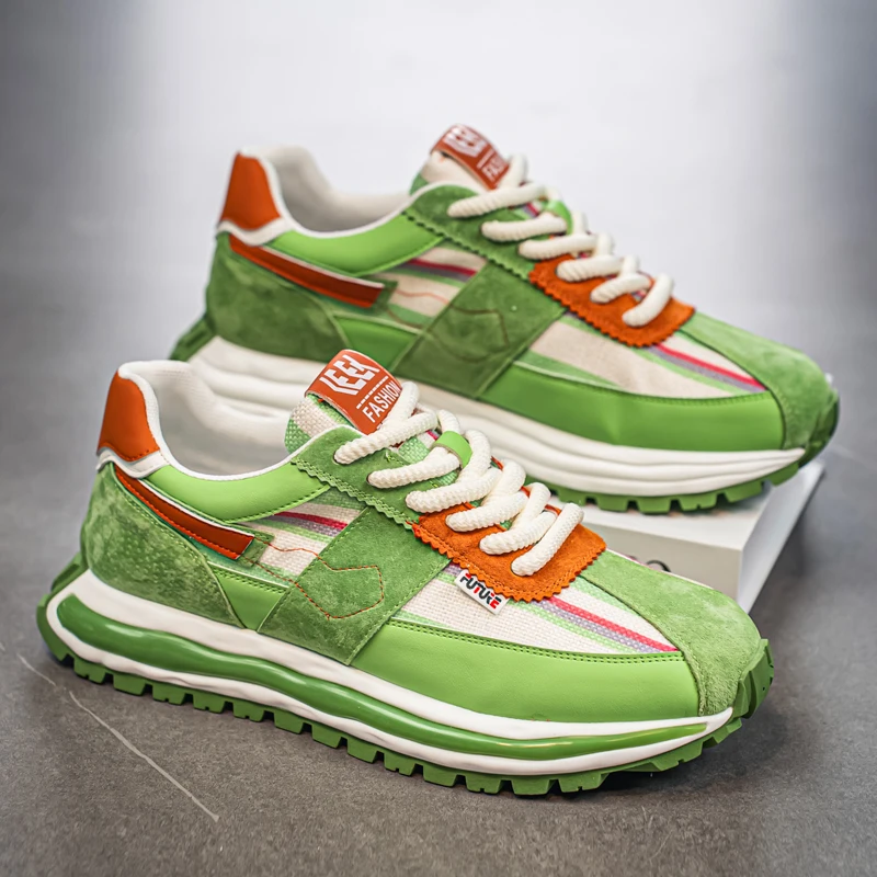 

New Men Sneakers Outdoor Casual Sports Shoes Male Shoes Platform Wear-resistant Shock-absorbing Anti Slip Shoe Кроссовки Мужские