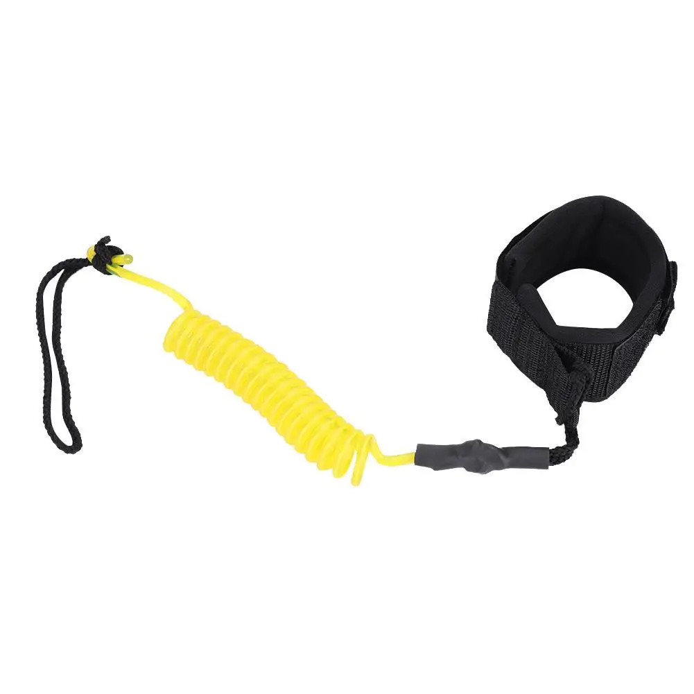 Surfing Ankle Leash Coiled Elastic Leg Rope for Stand Up Paddle Board - Surfboard Raft Traction